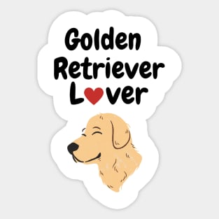 Golden Retriever Lover Sticker